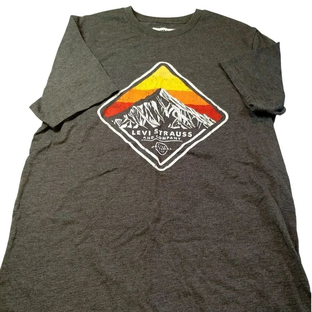 Levi's Men's Vintage Charcoal Gray T-Shirt - Size M